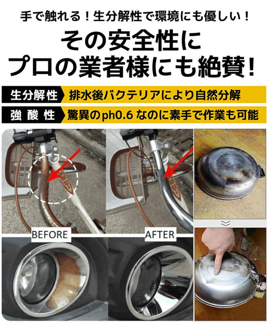 【強力にサビを除去】サビ落としスプレ一